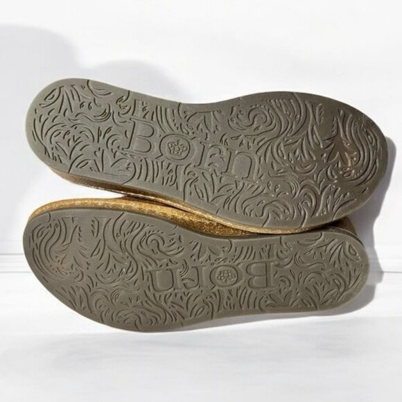 🌻NEW w.box Born "Varas" Brown Glazed Ginger Ankle Boots Size 6 - Picture 9 of 11